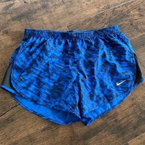 🏃♀️ Nike Dri-Fit Running Shorts | Blue Print | Size Small